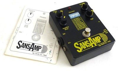 Lot 1147 - A Tech 21 ";Sans Amp"; Guitar Pedal, with eight settings offering a variety of tube amp tones,...