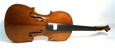 Lot 1173 - Three Violins, comprising a 19th century Tyrolean violin, a 1/2 size Maidstone violin and another