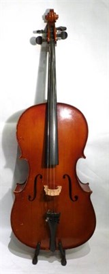 Lot 1176 - Three Cased Violoncellos - 20th century 3/4 size German, 20th century full size Hungarian and a 3/4