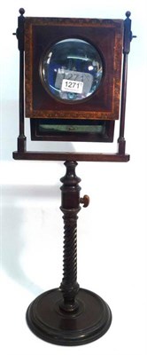 Lot 1271 - An Early 19th Century Mahogany Zogroscope (Perspective Viewer), with hinged rectangular mirror...