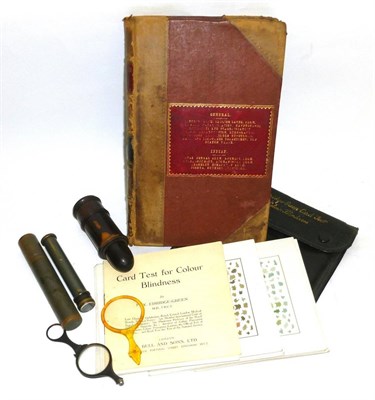 Lot 1016 - Optical Equipment and Accessories, comprising a 19th century lignum pocket microscope, a...