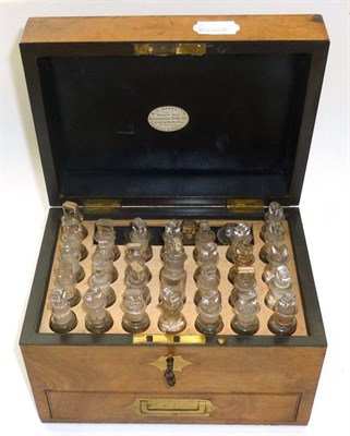 Lot 1075 - A 19th Century Walnut Cased Homeopathy Set by B.C.Garratt, Holborn Viaduct, containing thirty three