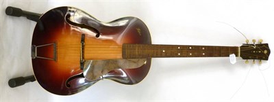 Lot 1102 - A Hofner 'Congress' Six String Archtop Acoustic Guitar, with makers paper label, No.3488,...