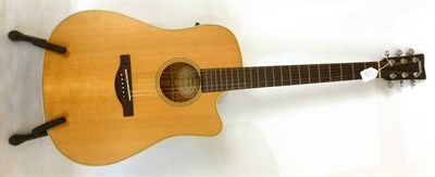 Lot 1116 - A Yamaha DW 105 C Electro-Acoustic Guitar, with spruce top, laminated mahogany back and sides, nato