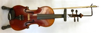 Lot 1118 - A 19th Century French Violin, labelled 'Vuillaume a Paris Rue Croix de Petit Champs 45', the...