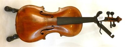 Lot 1123 - A 19th Century German Violin, labelled 'Jacobus Stainer in Absam prope Oenipontum 1665' also...