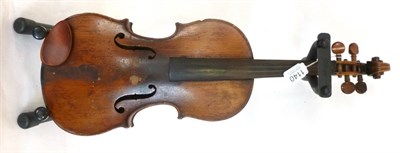 Lot 1140 - A 19th Century French Violin, labelled 'Copie de Della Costa (Pictro) Trevise 1668', with a...