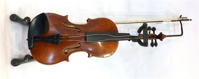 Lot 1157 - A Modern Bulgarian Violin by Boiko Stoyanov, Sofia, 2003, with makers paper label, 255mm two...