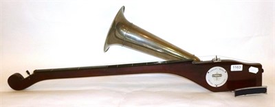 Lot 1163 - A Stroviols Single String 'Concert Model' Phono Fiddle, Reg. No.67008, with nickel horn, alloy chin