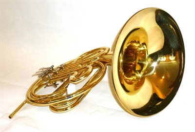 Lot 1189 - A Brass French Horn by Gear 4 Music, in a hard plastic case