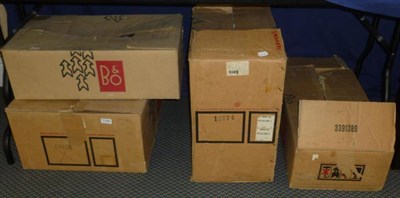 Lot 1194 - Boxed Bang & Olufsen Stereo Equipment, comprising a Beogram 2012 record player, Beomaster 901...