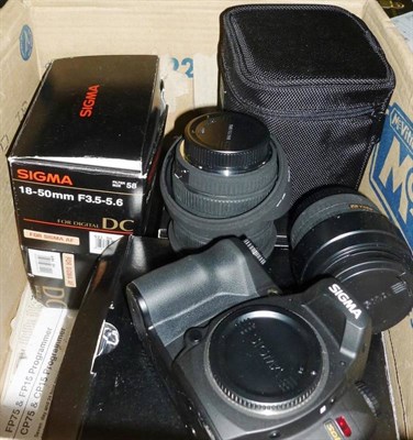 Lot 1261 - A Boxed Sigma SD14 Digital Single Lens Reflex Camera Outfit, with an F4-5.6 10-20mm lens,...