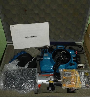 Lot 1264 - A Subal Miniflex N9B Underwater Camera Outfit, with Nikon F90 camera, instructions, in an aluminium