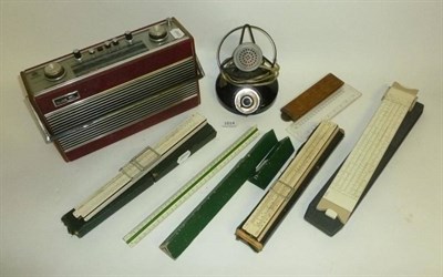 Lot 1014 - Mixed Instruments, including a GEC 'Home Broadcaster' microphone, Roberts R606-MB portable...