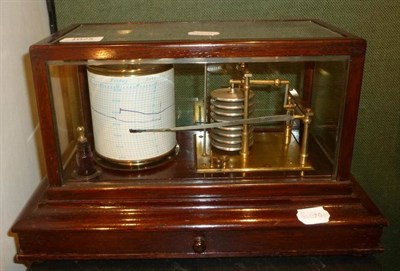 Lot 1025 - An Oak Cased Barograph by C W Dixey & Son, 3 New Bond Street, London, with eight section...