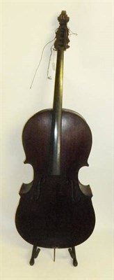 Lot 1071 - A 19th Century German Violoncello, no label, with a 745mm two piece back, double bass type...