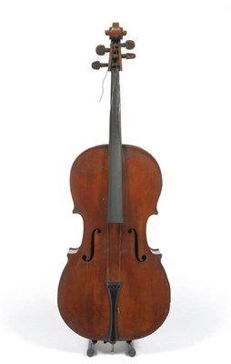 Lot 1081 - A 19th Century English Violoncello, no label, possibly school of Hill or Furber, with a 741mm...