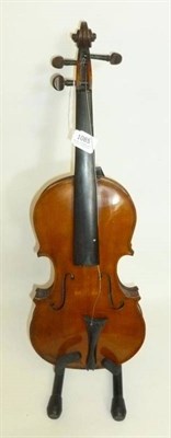 Lot 1085 - A 20th Century English Violin by Wilkin, Hull, with hand written makers label, 356mm two piece...