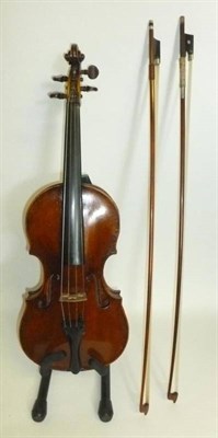 Lot 1086 - An 18th Century Tyrolean Violin, labelled 'Mathias Hornsteiner, Geigenmacher in Mittenwald..', with