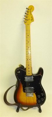 Lot 1102 - A 1970's Fender Telecaster Deluxe Electric Guitar, U.S.A. made model, serial number S807706,...