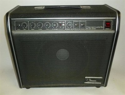 Lot 1104 - An OHM Parametric 60 Watt Combo Guitar Amp, together with a case of guitar accessories