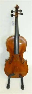 Lot 1110 - A 19th Century German Violin, labelled 'Jacobus Stainer in Absam prope Oenipontum 1665' also...