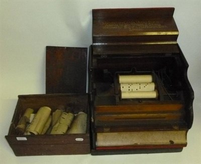 Lot 1159 - A 19th Century Walnut Cased 'Celestina' Organette, of stepped rectangular form, the hinged and...
