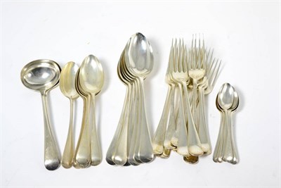 Lot 377 - A Part Table Service of Silver Flatware, James Dixon & Sons, Sheffield 1922, Old English...