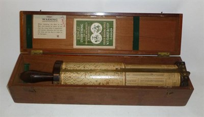 Lot 1005 - A Fullers Spiral Slide Rule Calculator by Stanley, London, with bakelite fittings, brass stand...