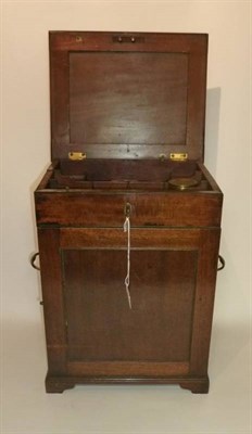 Lot 1059 - A 19th Century Mahogany Apothecary's Box, with hinged lid enclosing four compartments for...