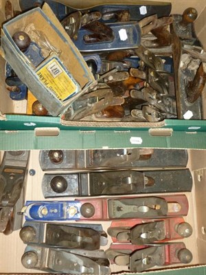 Lot 1074 - A Large Collection of Stanley and Other Metal Bodied Woodworking Planes, including Stanley...