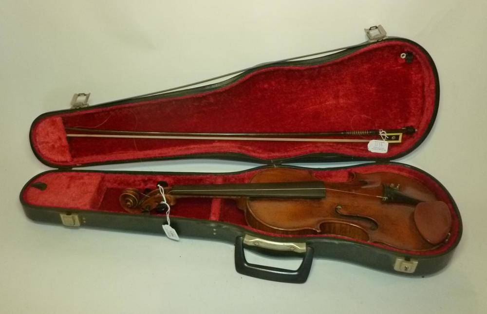 Lot 1084 - A Fine and Interesting 18th Century Violin, possibly Tyrolean, with 'Antonius Stradivarious...