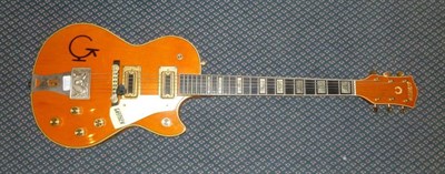 Lot 1104 - A Gretch Country Roc Model 7620 Electric Guitar, circa 1974-78, with mahogany body, maple top...