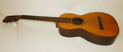 Lot 1106 - A Bay State Parlour Guitar, with Brazilian rosewood back and sides, spruce top, one piece...