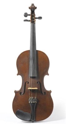 Lot 1111 - A 19th Century French Violin, branded to the inside 'J Derazey',  with 359mm one piece back,...