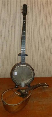 Lot 1113 - A Neapolitan Round Backed Mandolin by Francesco Ranaldi, Napoli, with makers paper label,...