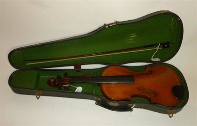 Lot 1117 - An Interesting 20th Century Violin, labelled 'Enrico Politi fece Roma 1907', with 358mm two...