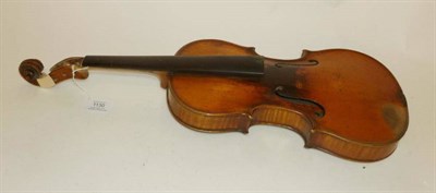 Lot 1130 - A Late 19th Century French Violin, Caussin School, labelled 'Copie de Lafreaus Cappa, fecit...