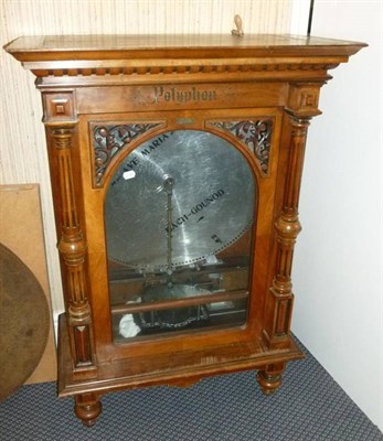 Lot 1165 - A 19th Century Walnut Cased Coin Operated 'Polyphon' Musical Disc Player by Nicole Freres, Leipzig