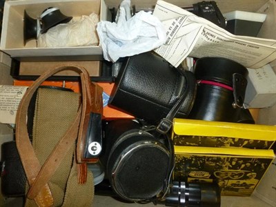 Lot 1189 - A Large Collection of Cameras and Optical Accessories, including a boxed VIP Twin pocket...