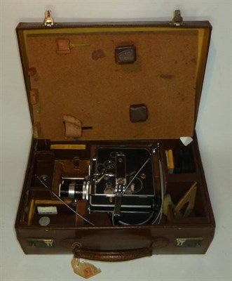 Lot 1198 - A Paillard Bolex H8 Reflex Cine-Camera, with accessories and instructions, in a fitted leather...