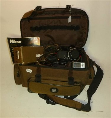 Lot 1208 - A Nikon Nikkormat FT2 Camera Outfit, with black camera No.5197518, Nikkor f3.5/28mm lens,...