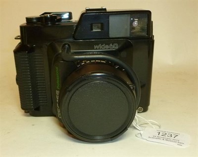 Lot 1237 - A Fuji GS645S Professional 6 x 4.5 Wide 60 Camera, with black plastic body, Fujinon W f4/60mm lens