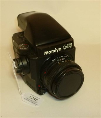 Lot 1248 - A Mamiya 645 Super SLR Camera, serial number GA01442, with Sekor f2.8/80mm lens