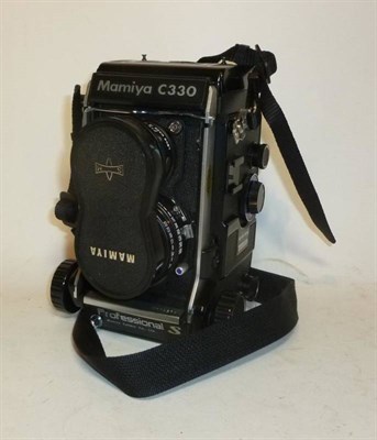 Lot 1268 - A Mamiya C330 Professional TLR Camera, with Sekor S f2.8/80mm lens, manual, in nylon camera bag