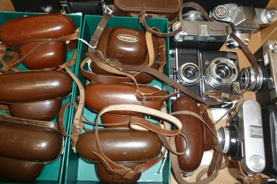 Lot 1272 - Sixteen Voightlander Cameras, including Bessamatic, Dynamatic II, Vitoret, Vito B, Perkeo I,...