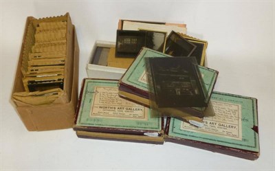 Lot 1277 - A Collection of Photographic Glass Negatives of Sketches of Old Exeter, 13cm by 18cm, in three...