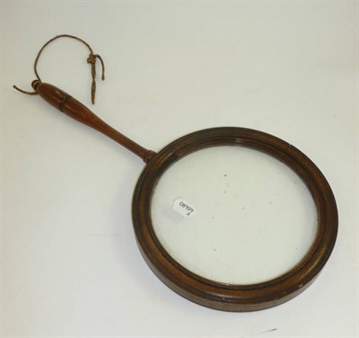 Lot 1001 - A Large 19th Century Mahogany Framed Magnifying Glass, used for viewing estate or office maps,...