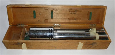 Lot 1007 - A Chromium Plated Clockwork Psychrometer Humidity Measuring Instrument by Casella, London,...