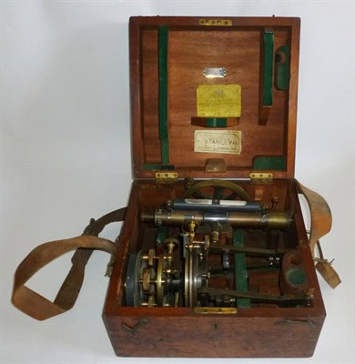 Lot 1016 - An Oxidised Brass Transit Theodolite by Stanley, Great Turnstile, Holborn, London, serial...